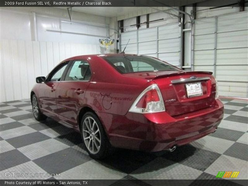 Redfire Metallic / Charcoal Black 2009 Ford Fusion SEL V6