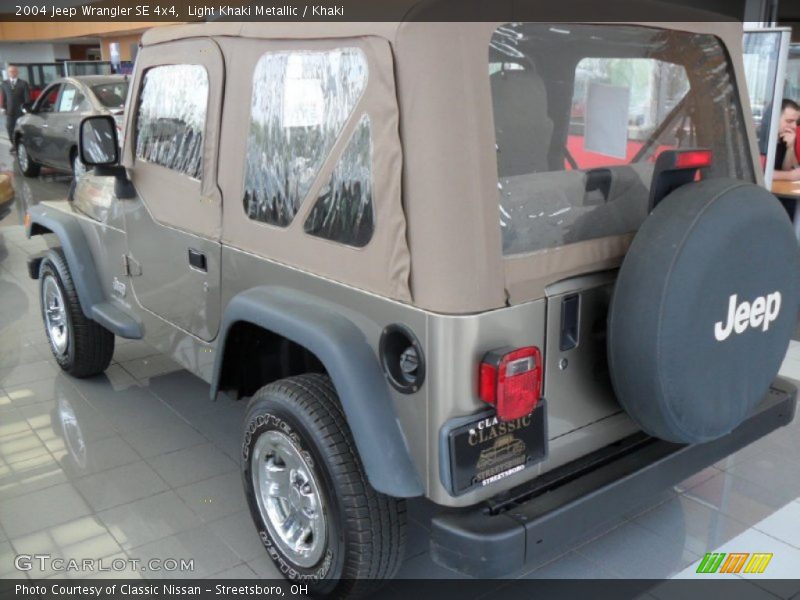Light Khaki Metallic / Khaki 2004 Jeep Wrangler SE 4x4