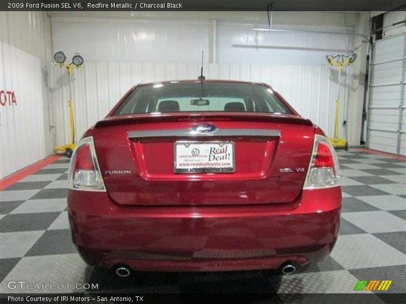 Redfire Metallic / Charcoal Black 2009 Ford Fusion SEL V6