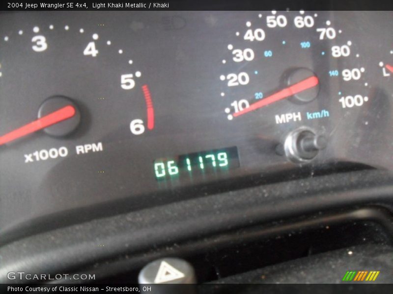 Light Khaki Metallic / Khaki 2004 Jeep Wrangler SE 4x4