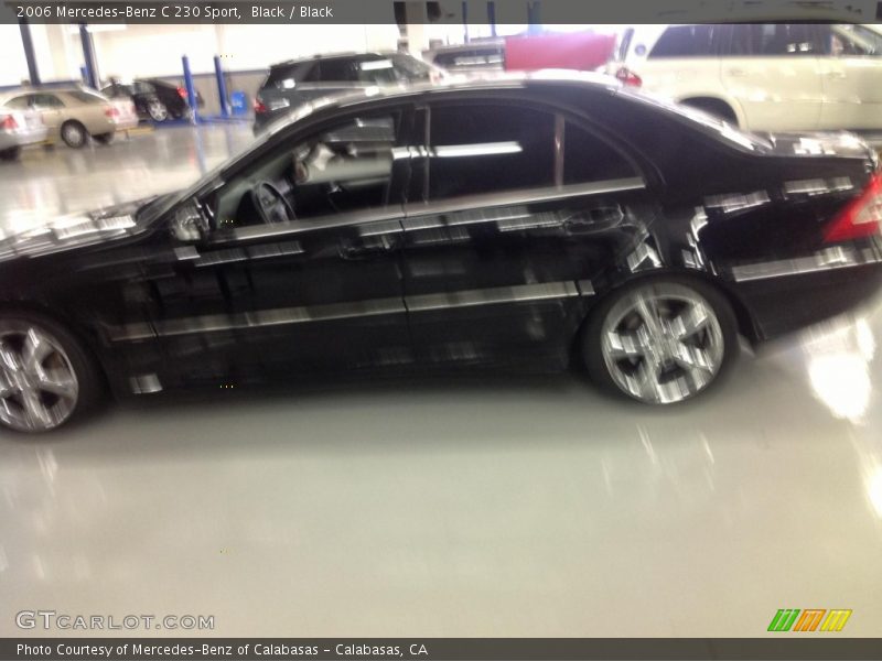 Black / Black 2006 Mercedes-Benz C 230 Sport