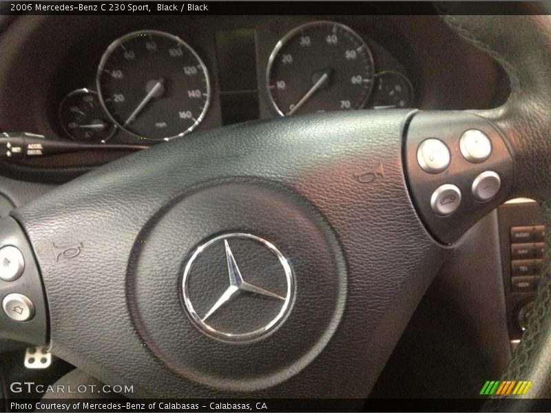 Black / Black 2006 Mercedes-Benz C 230 Sport