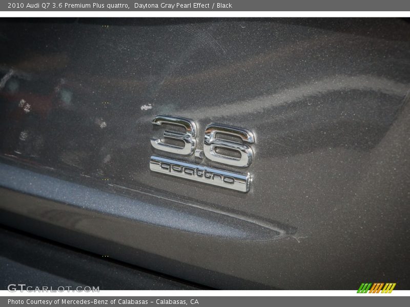 Daytona Gray Pearl Effect / Black 2010 Audi Q7 3.6 Premium Plus quattro