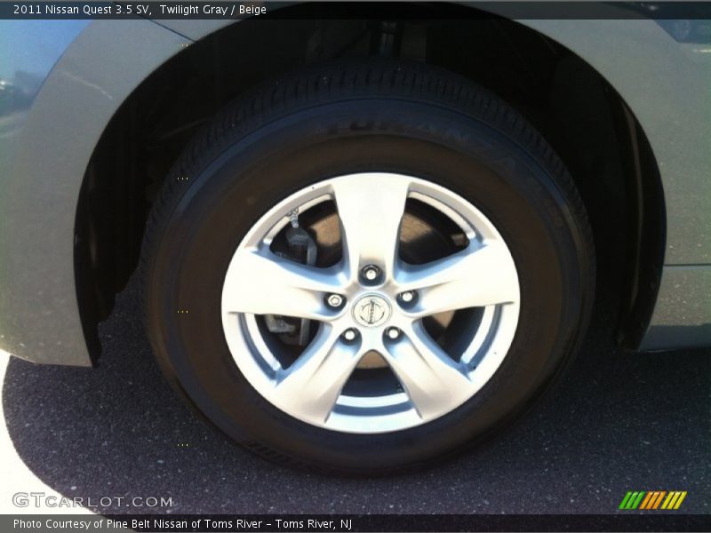 Twilight Gray / Beige 2011 Nissan Quest 3.5 SV