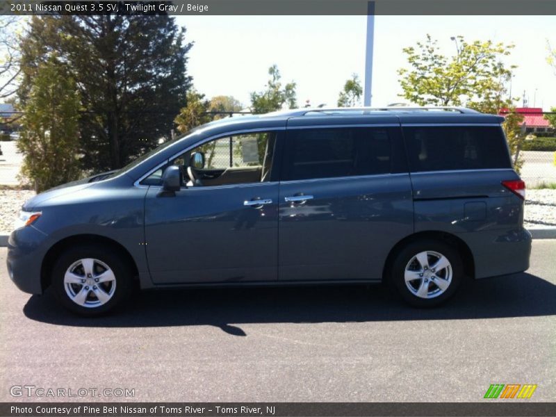 Twilight Gray / Beige 2011 Nissan Quest 3.5 SV