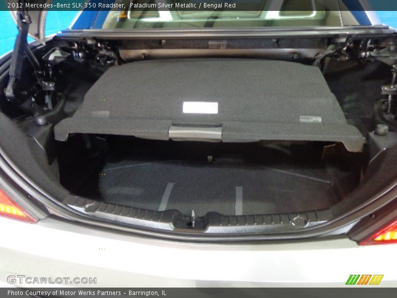 Paladium Silver Metallic / Bengal Red 2012 Mercedes-Benz SLK 350 Roadster