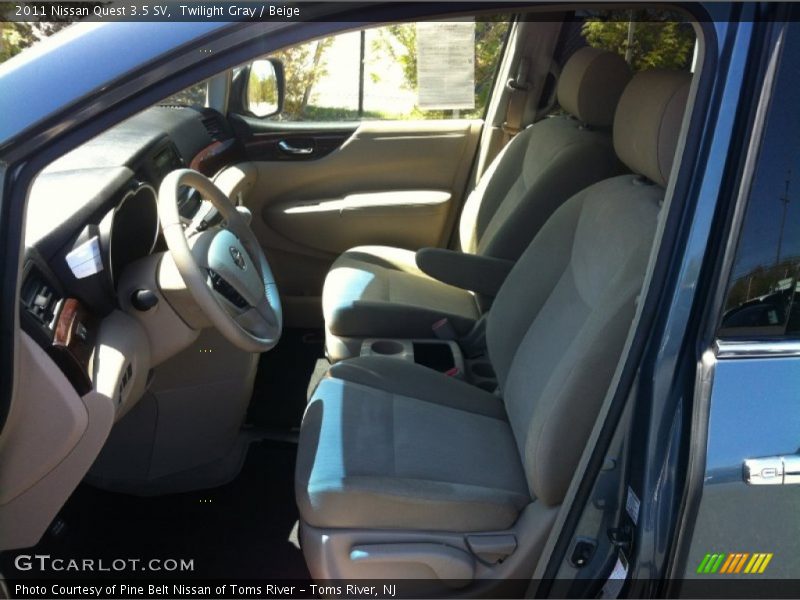 Twilight Gray / Beige 2011 Nissan Quest 3.5 SV