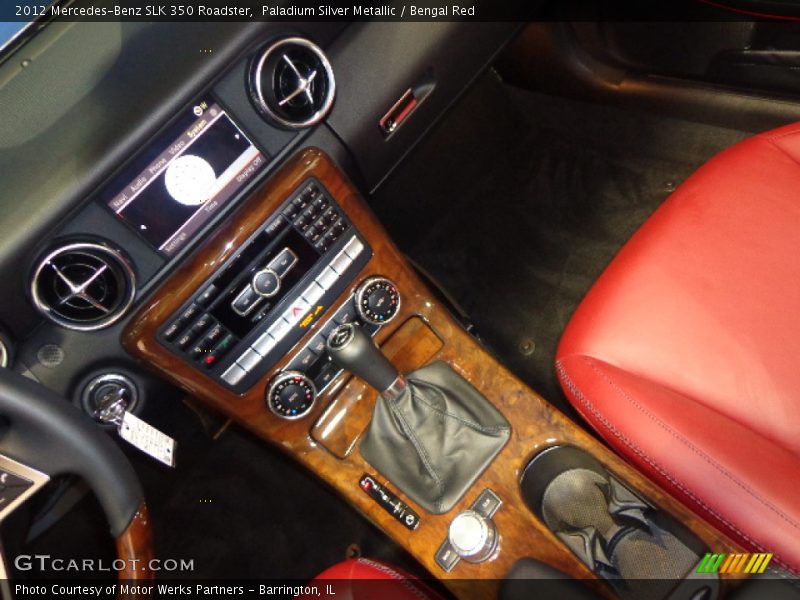 Paladium Silver Metallic / Bengal Red 2012 Mercedes-Benz SLK 350 Roadster