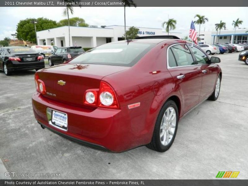 Red Jewel Tintcoat / Cocoa/Cashmere 2011 Chevrolet Malibu LTZ