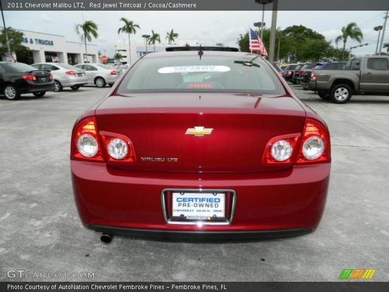 Red Jewel Tintcoat / Cocoa/Cashmere 2011 Chevrolet Malibu LTZ