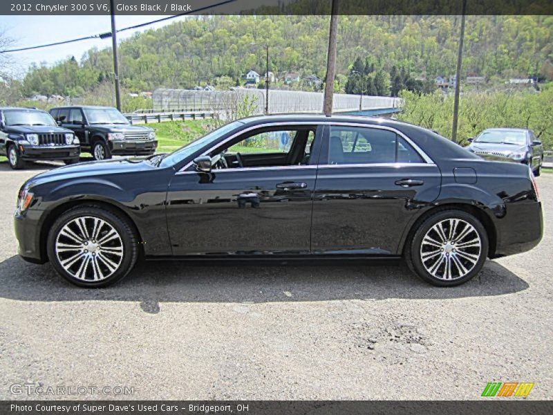 Gloss Black / Black 2012 Chrysler 300 S V6