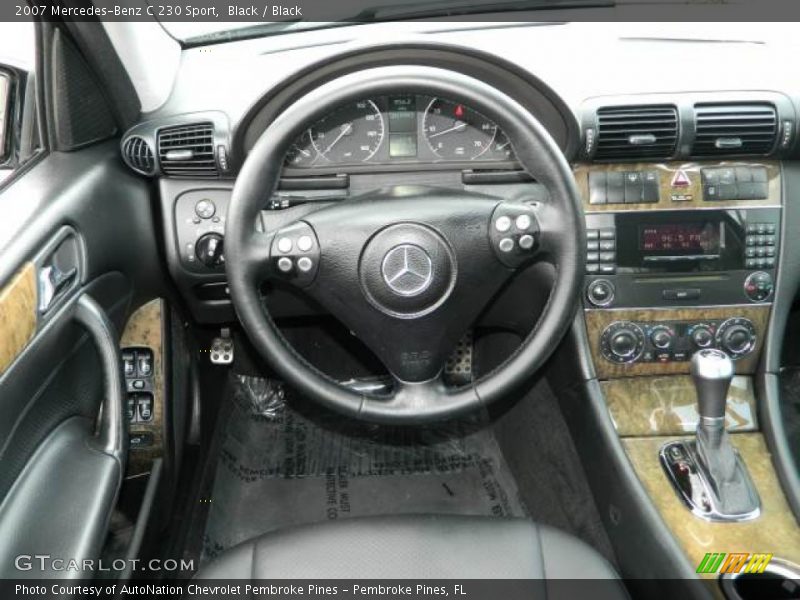 Black / Black 2007 Mercedes-Benz C 230 Sport