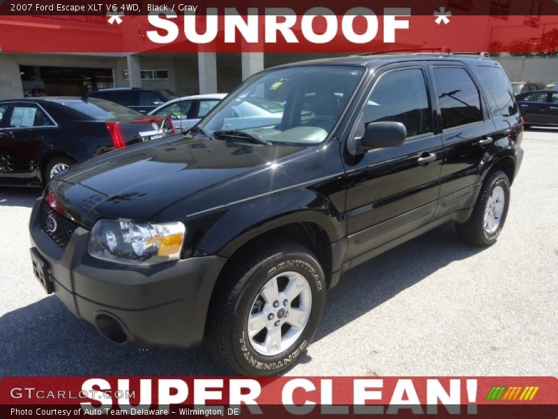Black / Gray 2007 Ford Escape XLT V6 4WD