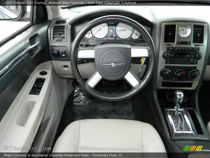Midnight Blue Pearlcoat / Dark Slate Gray/Light Graystone 2006 Chrysler 300 Touring