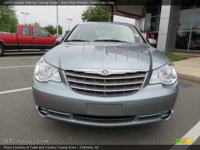 Steel Silver Metallic / Dark Slate Gray 2009 Chrysler Sebring Touring Sedan