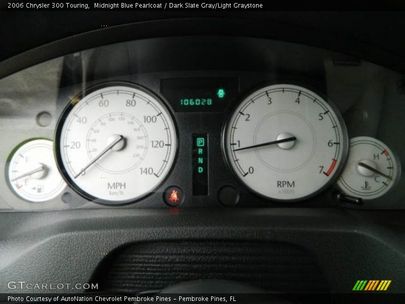 Midnight Blue Pearlcoat / Dark Slate Gray/Light Graystone 2006 Chrysler 300 Touring