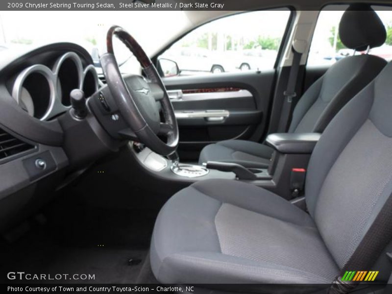 Steel Silver Metallic / Dark Slate Gray 2009 Chrysler Sebring Touring Sedan