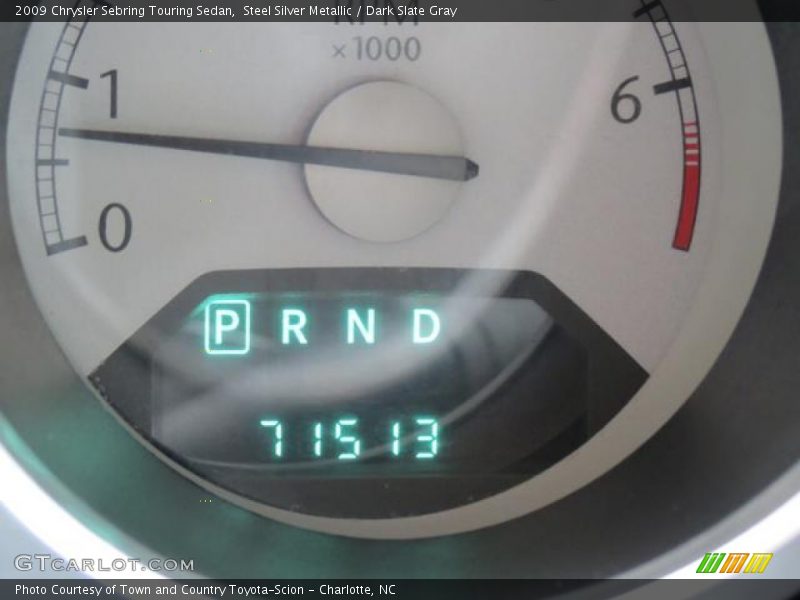 Steel Silver Metallic / Dark Slate Gray 2009 Chrysler Sebring Touring Sedan
