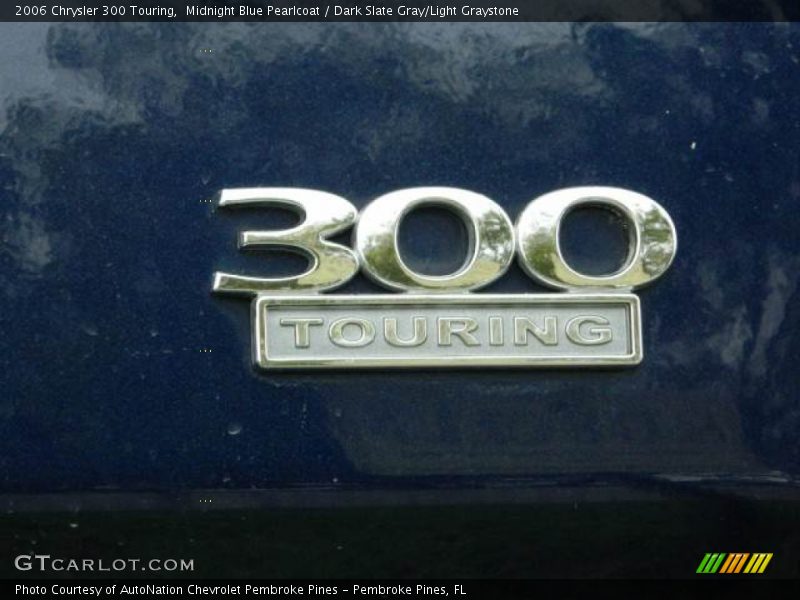 Midnight Blue Pearlcoat / Dark Slate Gray/Light Graystone 2006 Chrysler 300 Touring