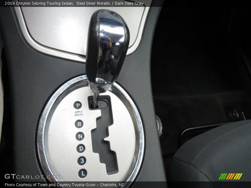 Steel Silver Metallic / Dark Slate Gray 2009 Chrysler Sebring Touring Sedan