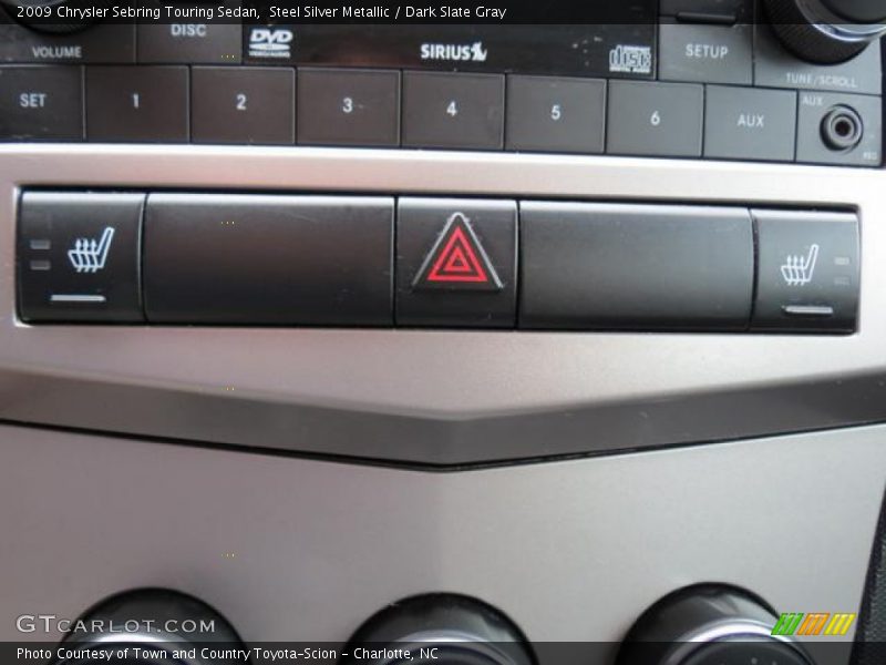 Steel Silver Metallic / Dark Slate Gray 2009 Chrysler Sebring Touring Sedan