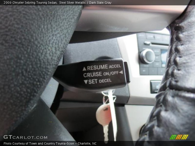 Steel Silver Metallic / Dark Slate Gray 2009 Chrysler Sebring Touring Sedan