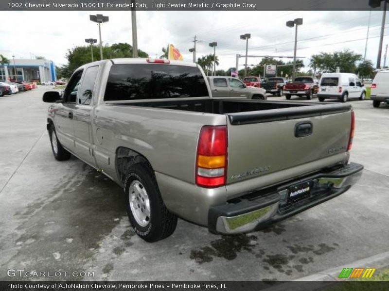 Light Pewter Metallic / Graphite Gray 2002 Chevrolet Silverado 1500 LT Extended Cab