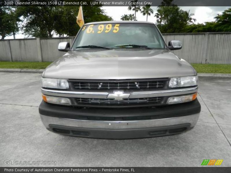 Light Pewter Metallic / Graphite Gray 2002 Chevrolet Silverado 1500 LT Extended Cab