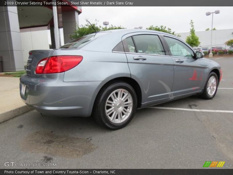 Steel Silver Metallic / Dark Slate Gray 2009 Chrysler Sebring Touring Sedan