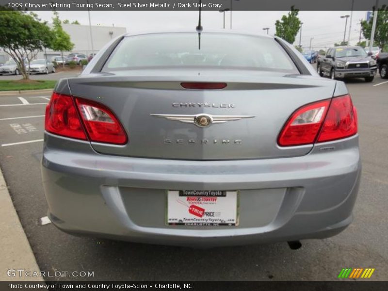 Steel Silver Metallic / Dark Slate Gray 2009 Chrysler Sebring Touring Sedan