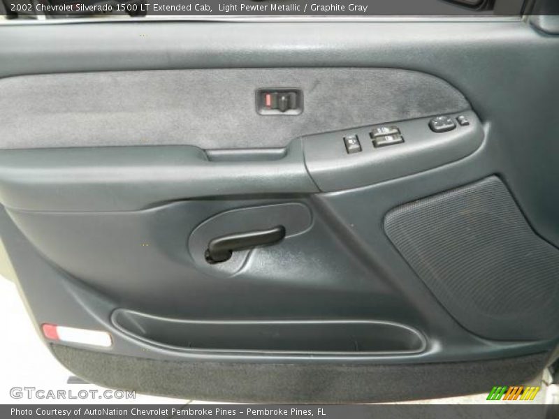 Light Pewter Metallic / Graphite Gray 2002 Chevrolet Silverado 1500 LT Extended Cab