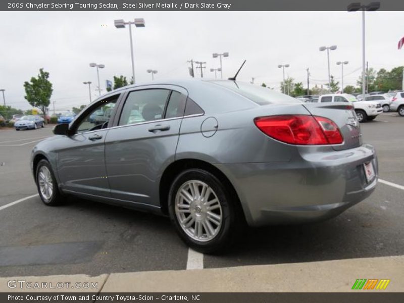 Steel Silver Metallic / Dark Slate Gray 2009 Chrysler Sebring Touring Sedan