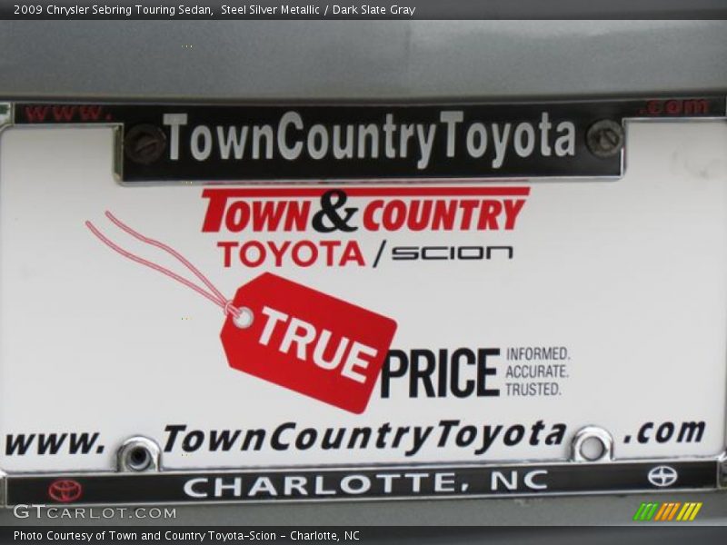 Steel Silver Metallic / Dark Slate Gray 2009 Chrysler Sebring Touring Sedan