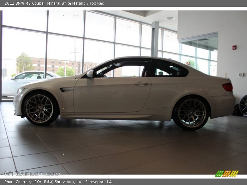 Mineral White Metallic / Fox Red 2012 BMW M3 Coupe