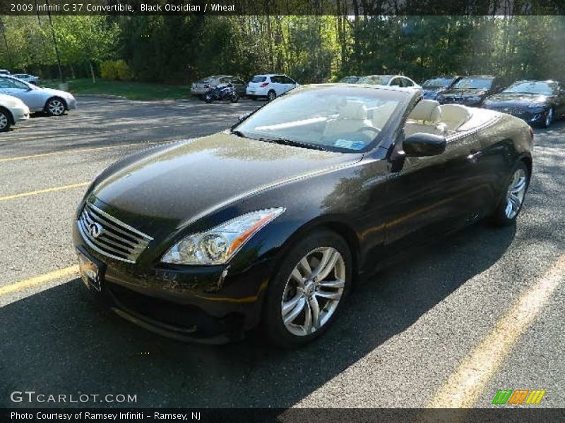 Black Obsidian / Wheat 2009 Infiniti G 37 Convertible