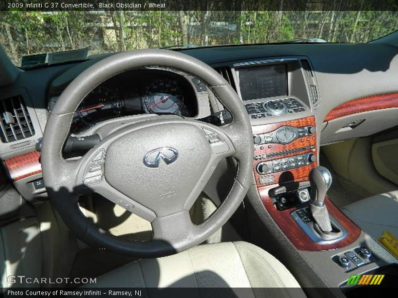 Black Obsidian / Wheat 2009 Infiniti G 37 Convertible