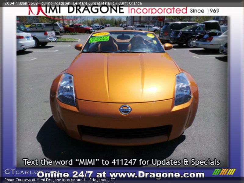 Le Mans Sunset Metallic / Burnt Orange 2004 Nissan 350Z Touring Roadster