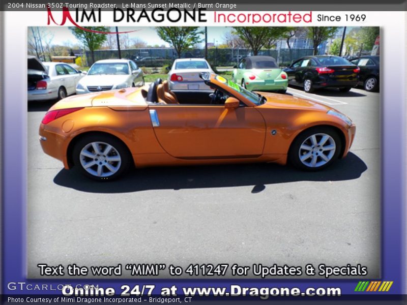 Le Mans Sunset Metallic / Burnt Orange 2004 Nissan 350Z Touring Roadster