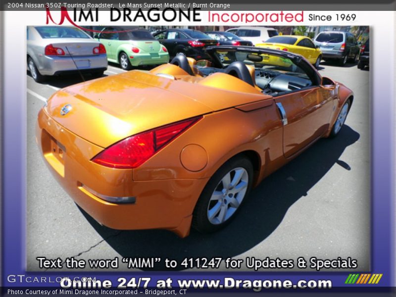 Le Mans Sunset Metallic / Burnt Orange 2004 Nissan 350Z Touring Roadster