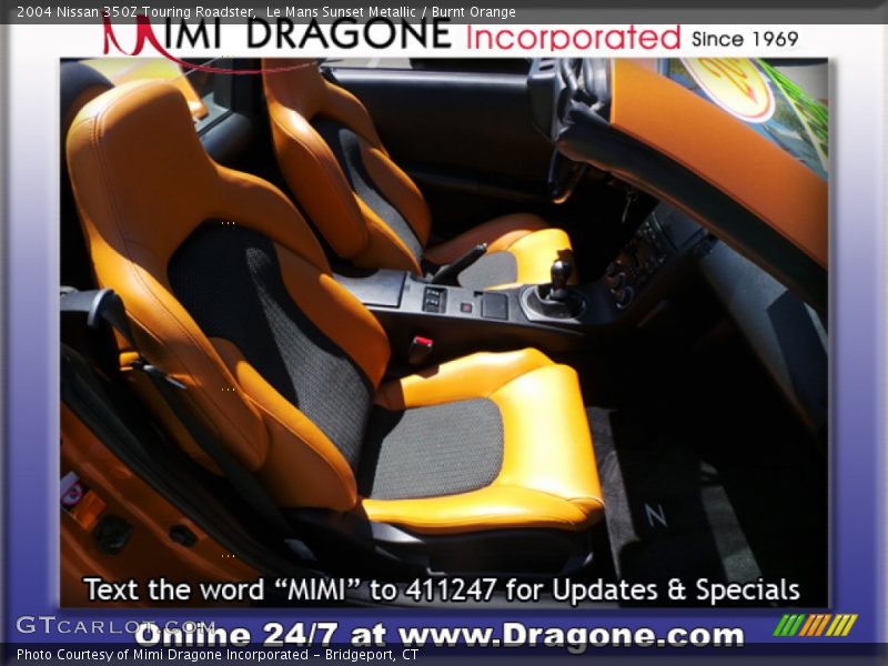 Le Mans Sunset Metallic / Burnt Orange 2004 Nissan 350Z Touring Roadster