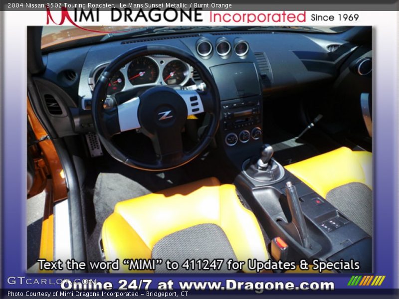 Le Mans Sunset Metallic / Burnt Orange 2004 Nissan 350Z Touring Roadster