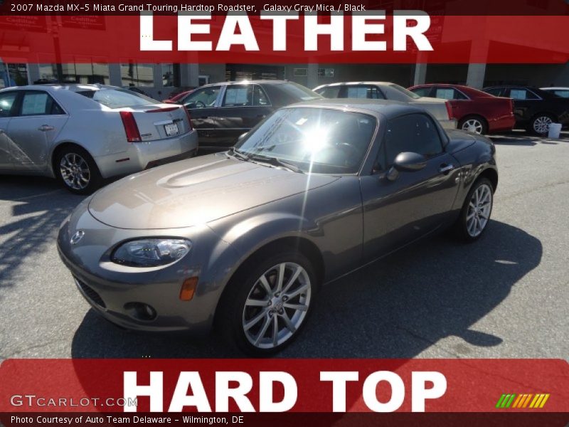 Galaxy Gray Mica / Black 2007 Mazda MX-5 Miata Grand Touring Hardtop Roadster