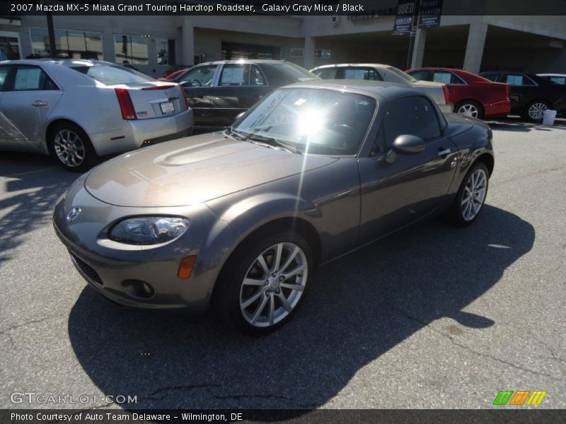 Galaxy Gray Mica / Black 2007 Mazda MX-5 Miata Grand Touring Hardtop Roadster