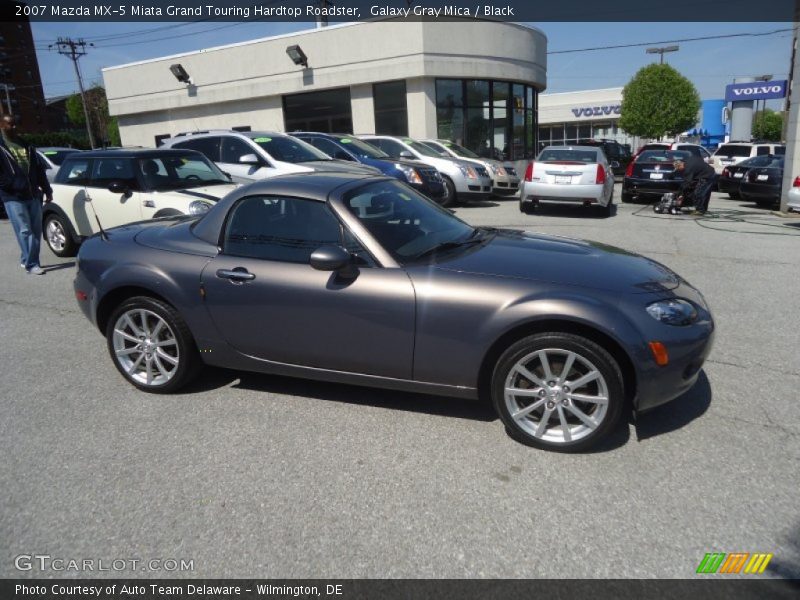 Galaxy Gray Mica / Black 2007 Mazda MX-5 Miata Grand Touring Hardtop Roadster