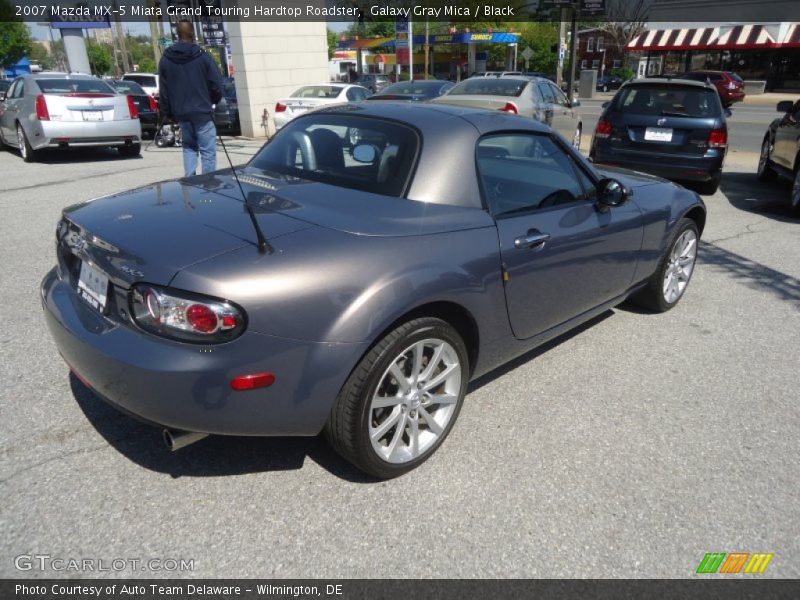 Galaxy Gray Mica / Black 2007 Mazda MX-5 Miata Grand Touring Hardtop Roadster