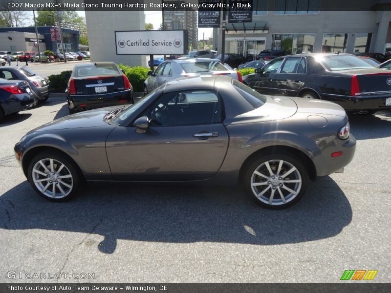 Galaxy Gray Mica / Black 2007 Mazda MX-5 Miata Grand Touring Hardtop Roadster