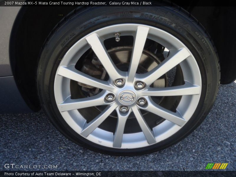 Galaxy Gray Mica / Black 2007 Mazda MX-5 Miata Grand Touring Hardtop Roadster