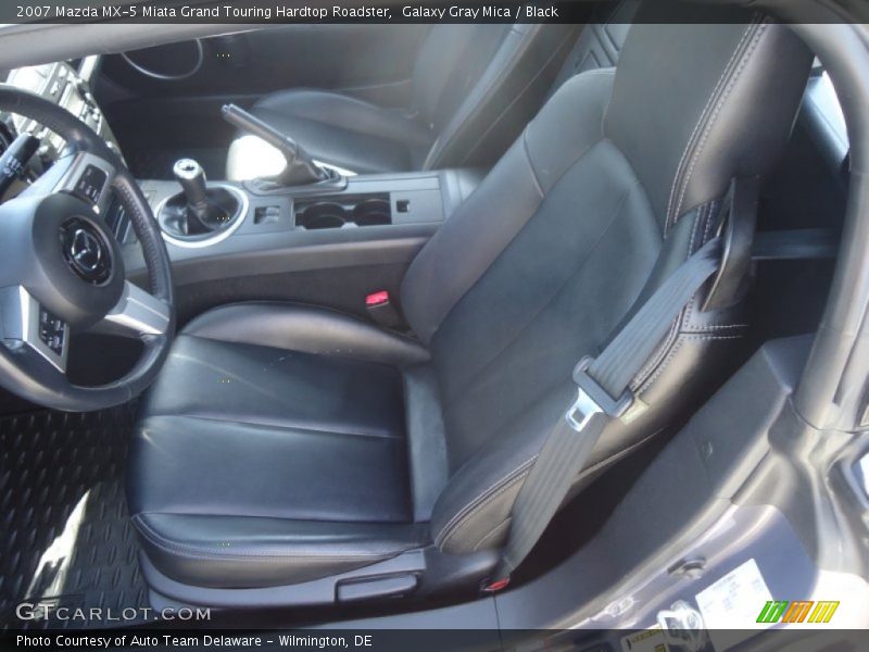 Galaxy Gray Mica / Black 2007 Mazda MX-5 Miata Grand Touring Hardtop Roadster
