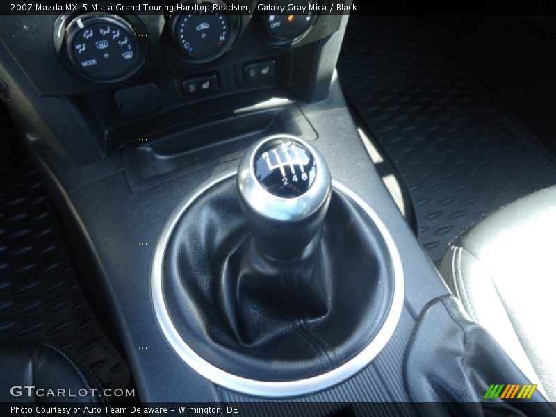 Galaxy Gray Mica / Black 2007 Mazda MX-5 Miata Grand Touring Hardtop Roadster