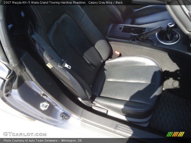 Galaxy Gray Mica / Black 2007 Mazda MX-5 Miata Grand Touring Hardtop Roadster